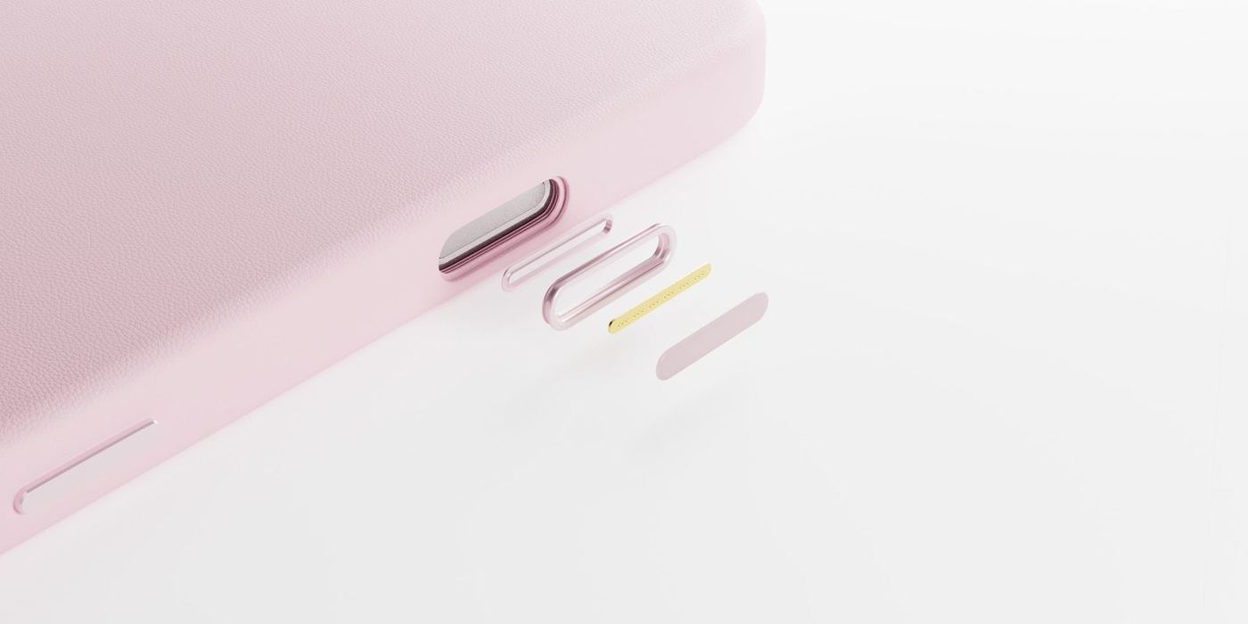 Кнопки чехла MOVAS Snap Case крупным планом