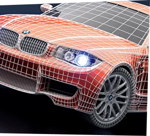 БМВ, 3д модель машины, моделирование автомобиля, модель автомобиля