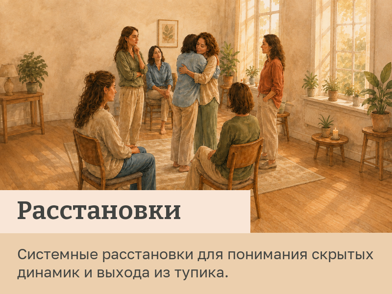 Расстановки — системные расстановки для понимания скрытых динамик и выхода из тупика
