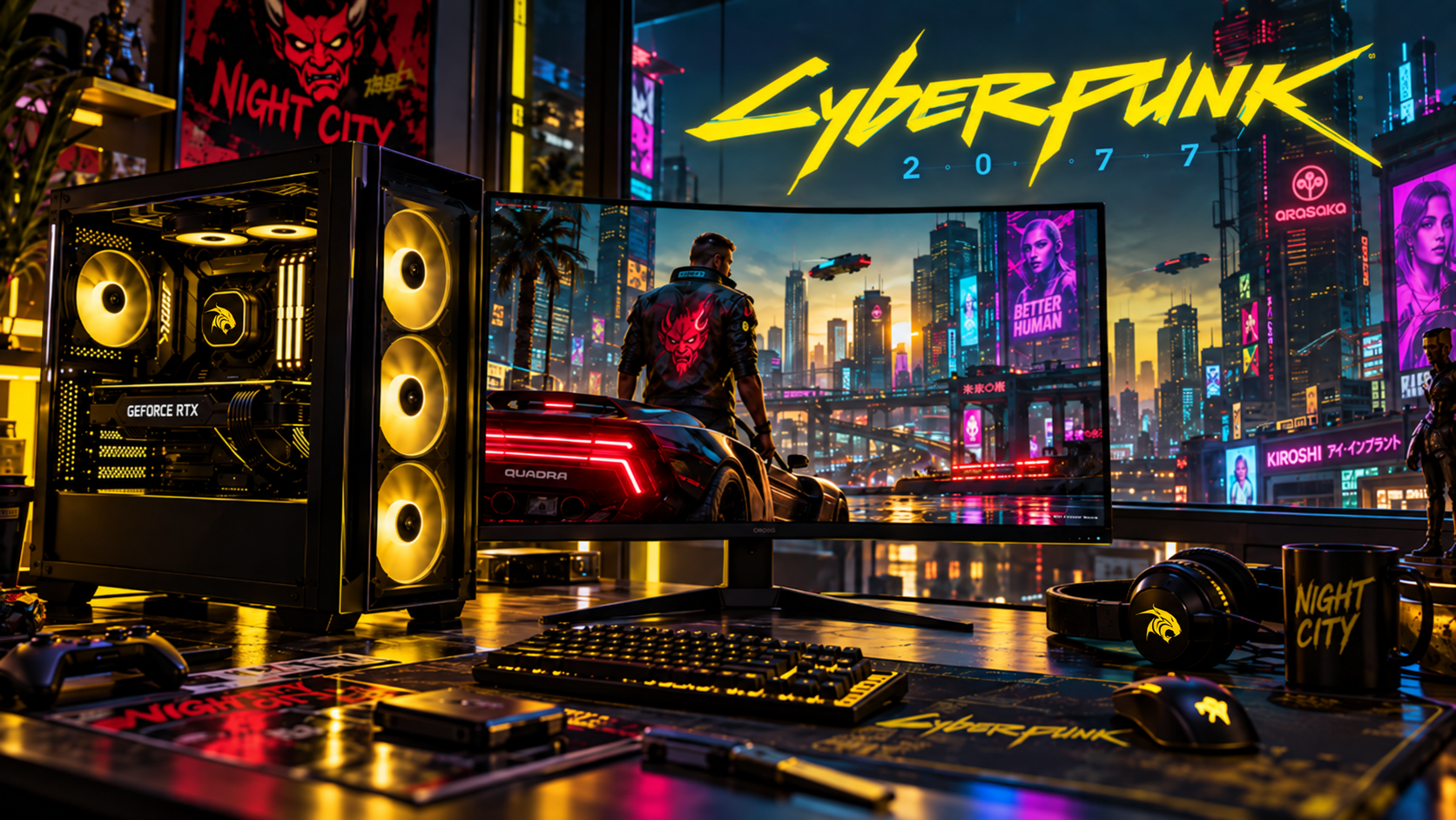 Игровой ПК для Cyberpunk 2077 с трассировкой лучей