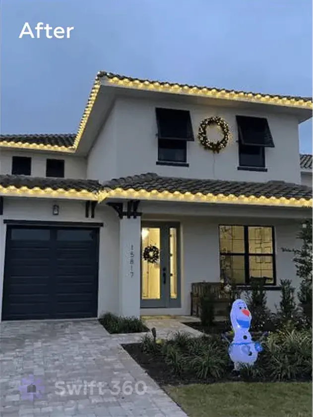 Swift360 - Handyman Orlando - Result job - Christmas Lights Installation