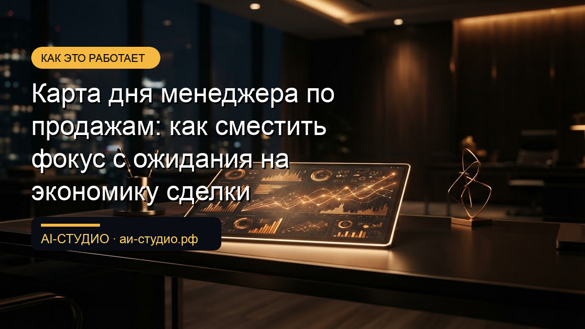 Карта дня менеджера по продажам: как сместить фокус с ожидания на экономику сделки