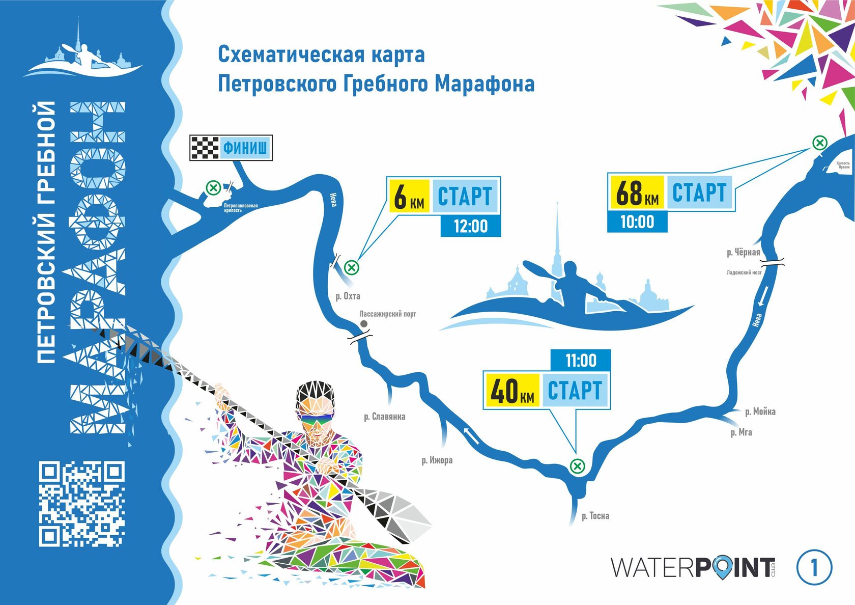 Петровский гребной марафон карта