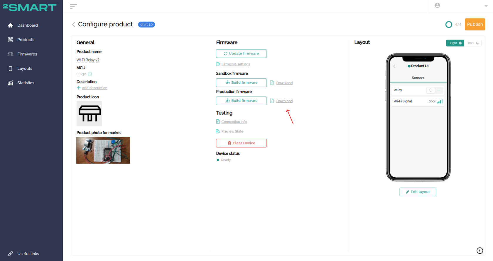Link to the completed archive with Production firmware