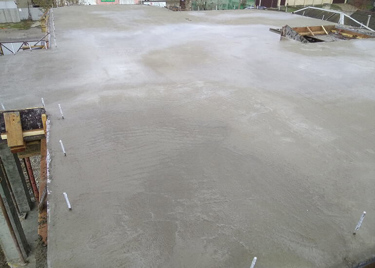 Строительство пола второго этажа дома в Новороссийске