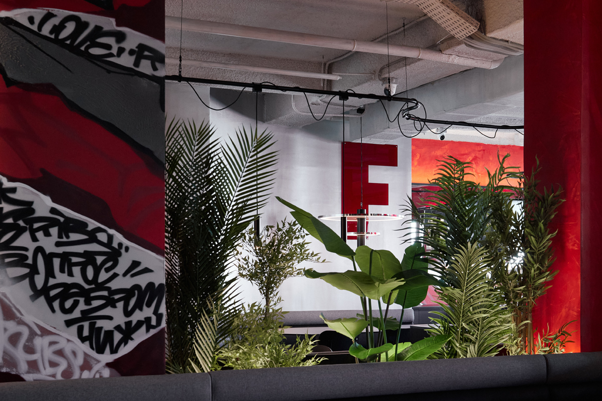 интерьерная съемка озеленения ресторана