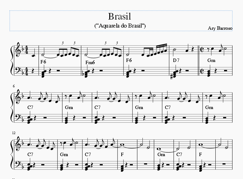 Brasil (Aquarela do Brasil)