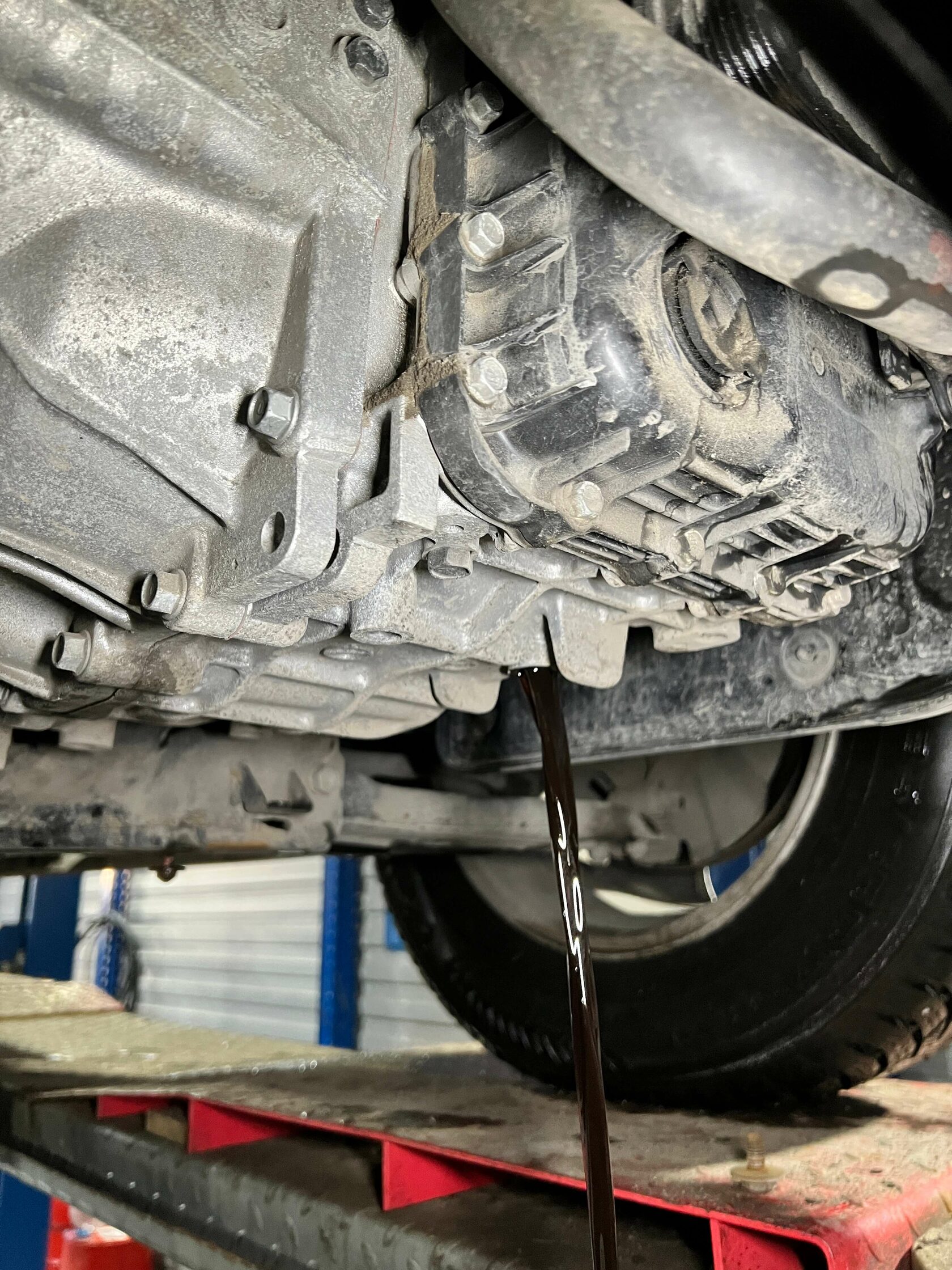 Слив масла из АКПП Kia Sorento