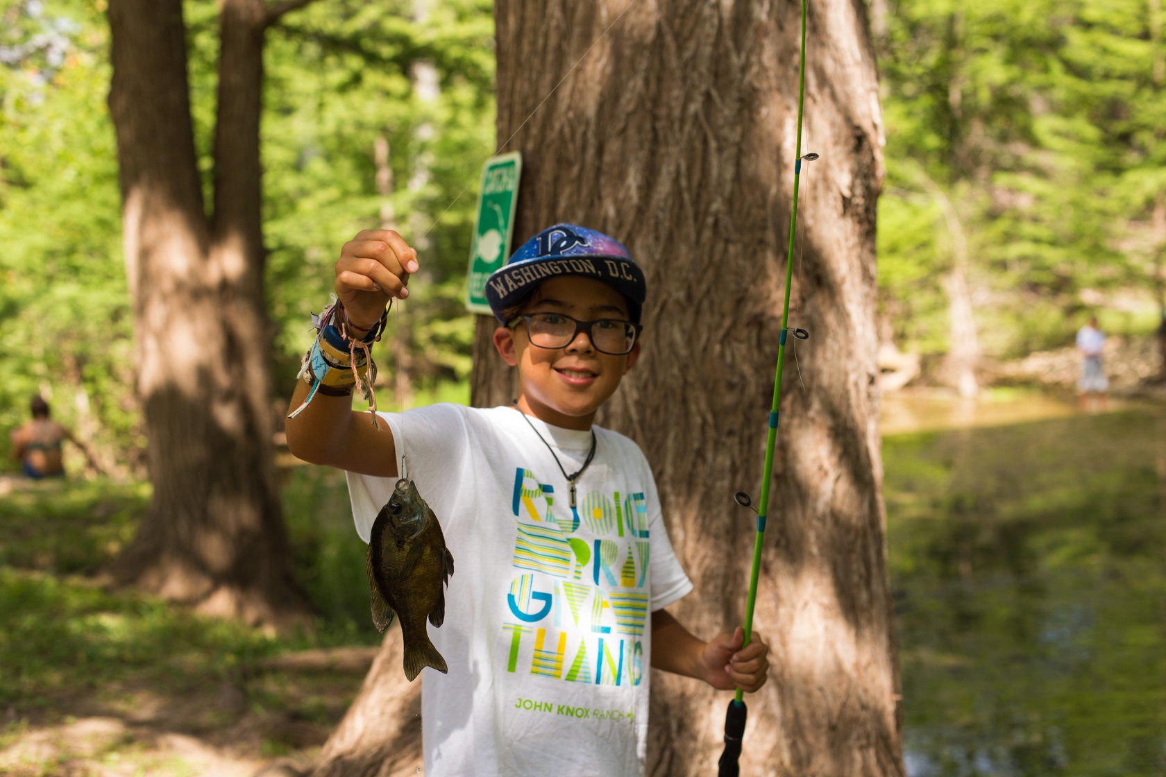 Fishing Line Receptacle Installed at John Knox Ranch