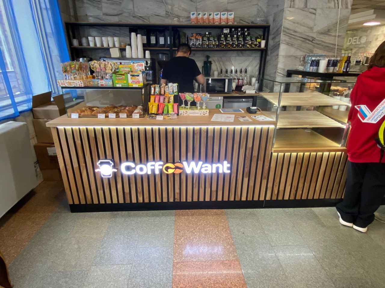 Кофейная стойка Coffee Want — другой реализованный проект ZEWORKSHOP