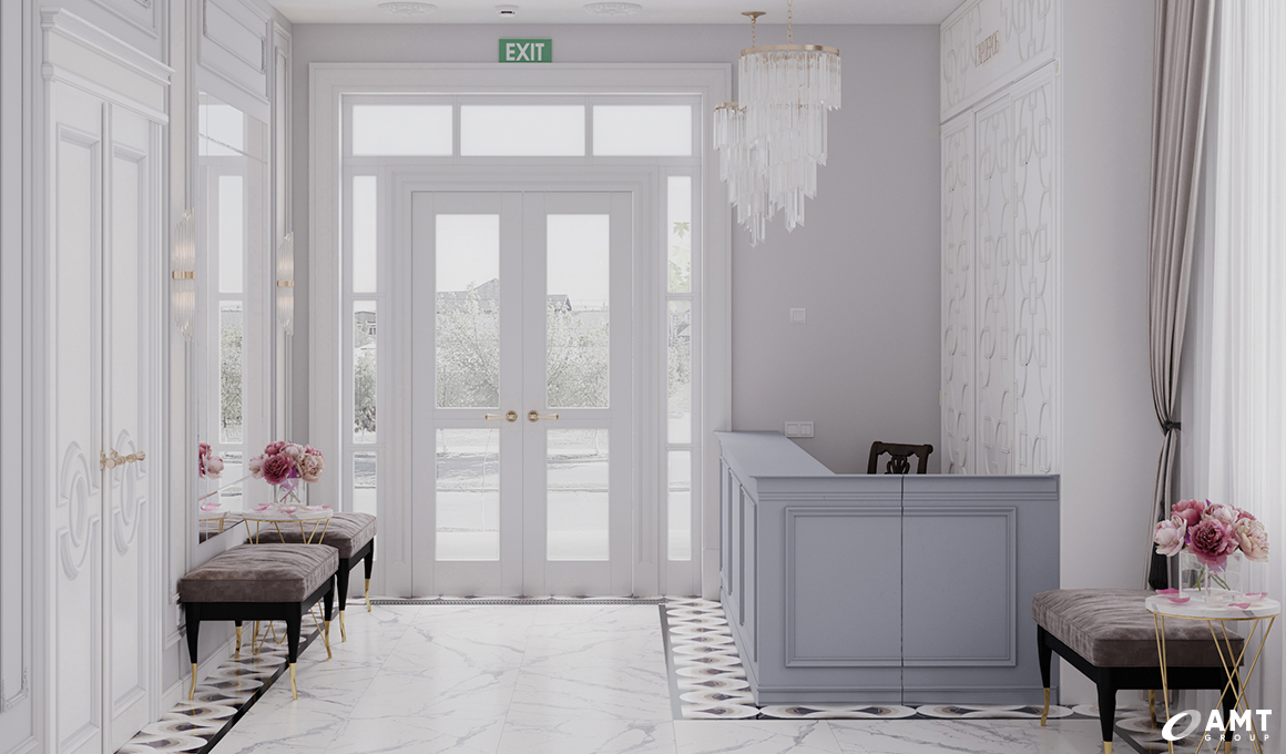 Холл малого зала дома торжеств Prince Palace