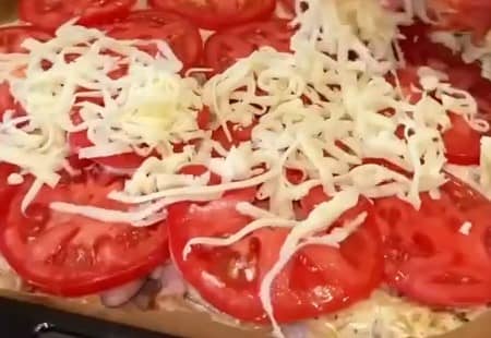 Приготовление мяса по-французски из свинины с грибами в духовке: шаг 7