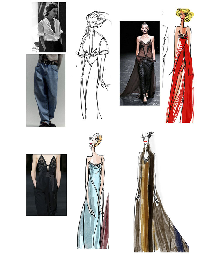 эскиз костюмов - художник А.Нефедова