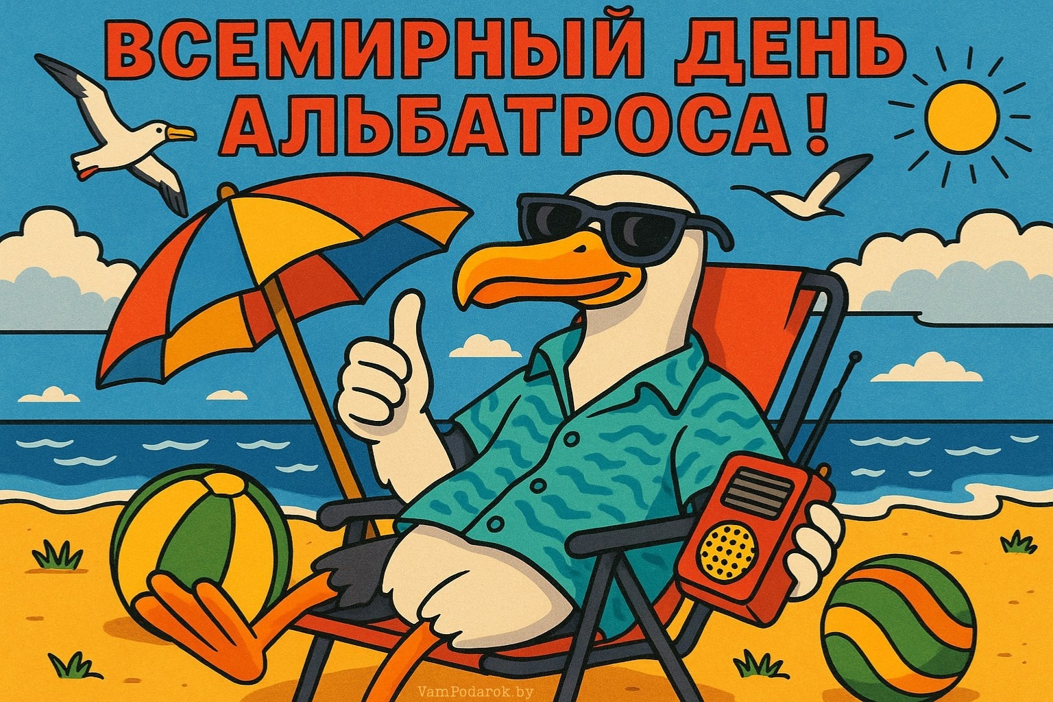 Всемирный день альбатроса – открытка