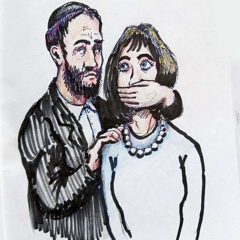 Злословие - рисунок художника Йосифа Лихтарева