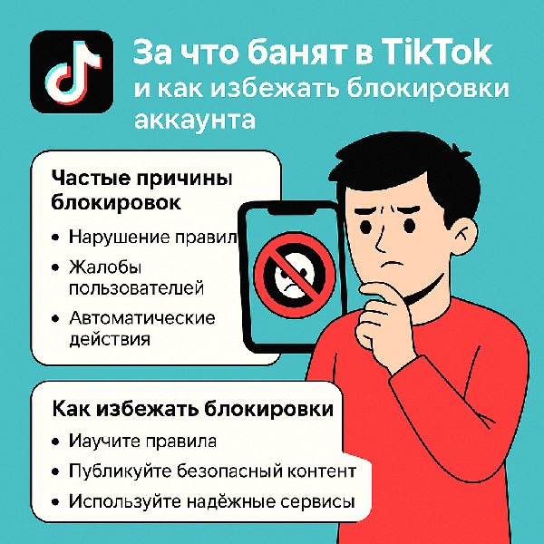 За что банят в TikTok