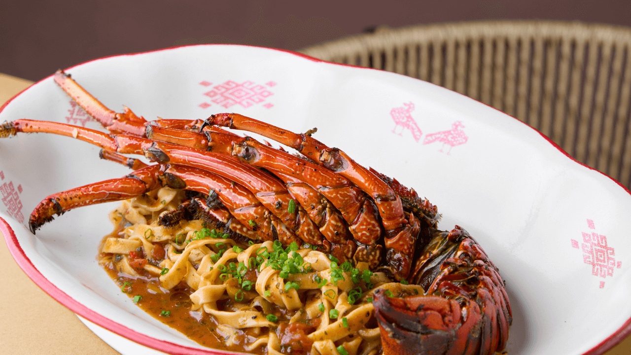 Grilled Lobster Pasta in Canggu Beach