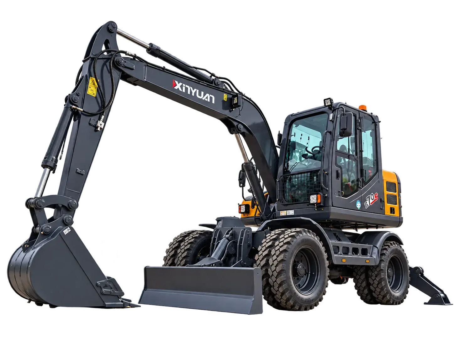 Колёсный экскаватор XINYUAN B70S для собственного бизнеса