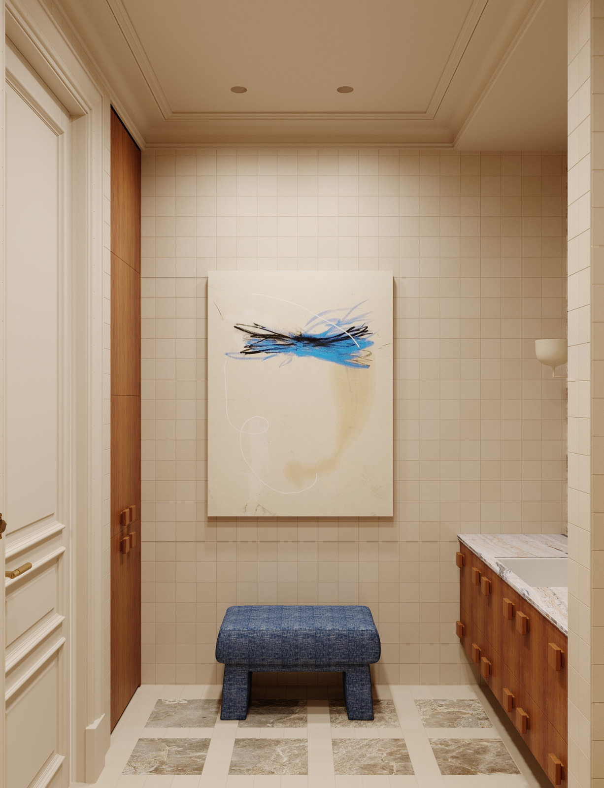 Детский санузел, плитка Mutina. Дизайнер интерьера Екатерина Фёдорова