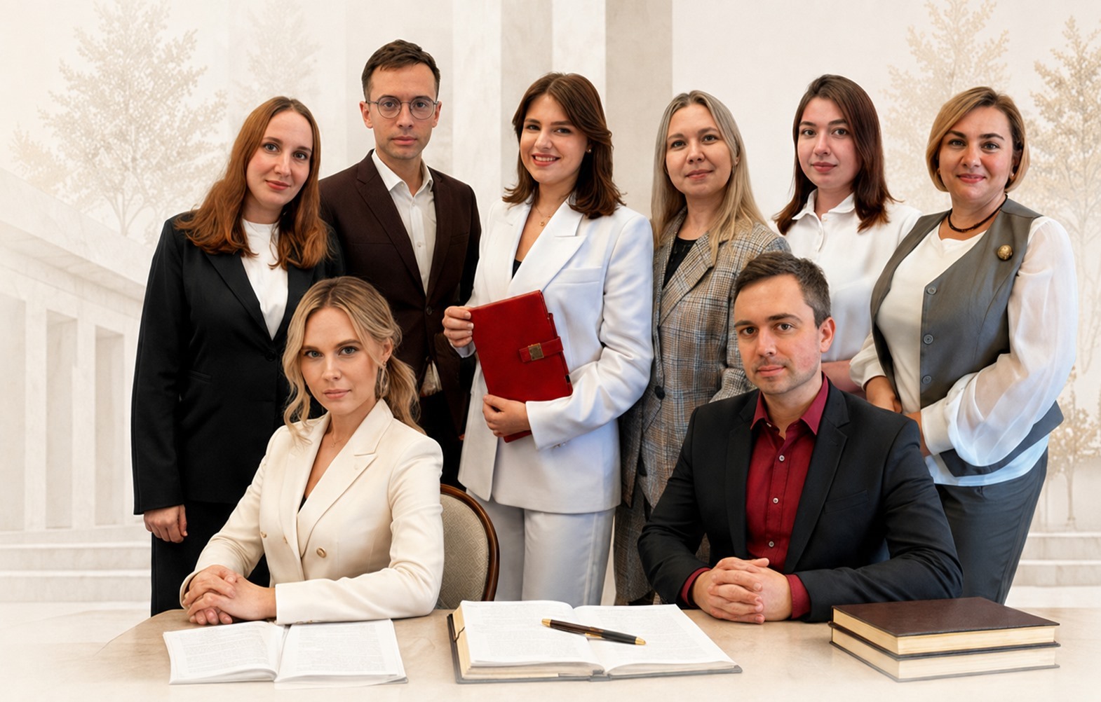 Общая фотография команды юридической компании ЛОЯР
