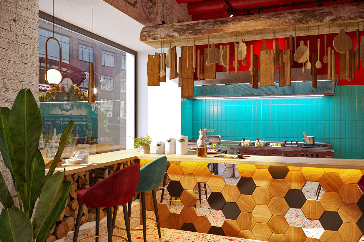 Дизайн проектирование ресторана или кафе под ключ в Москве