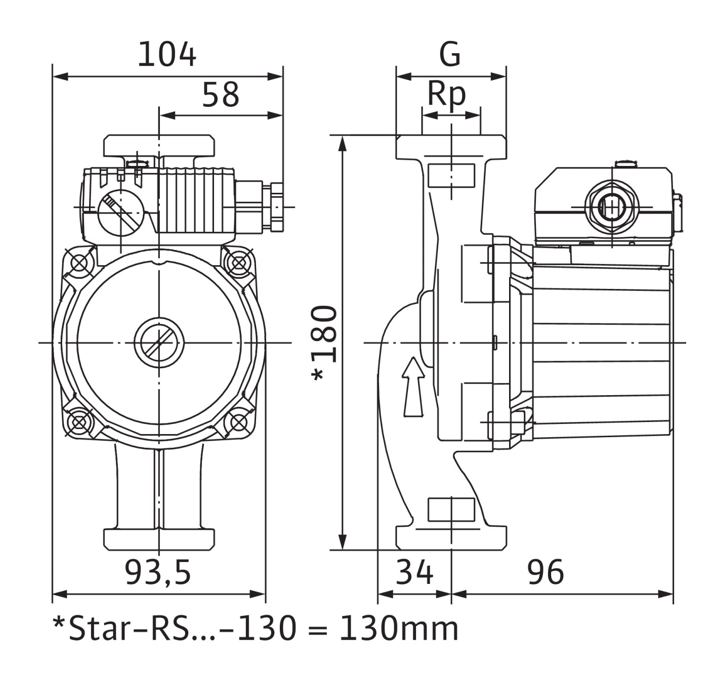 4081193 Циркуляционный насос Star-z 20/4-3 (150 мм.) Wilo