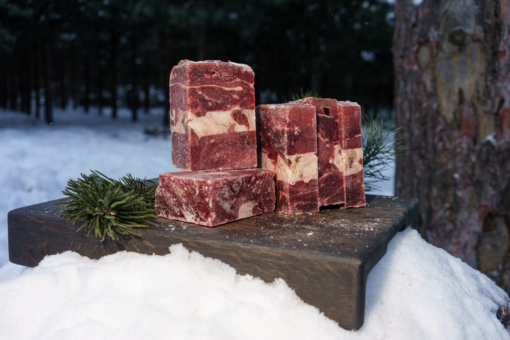 Говяжья обрезь 1 категории с прожилками жира