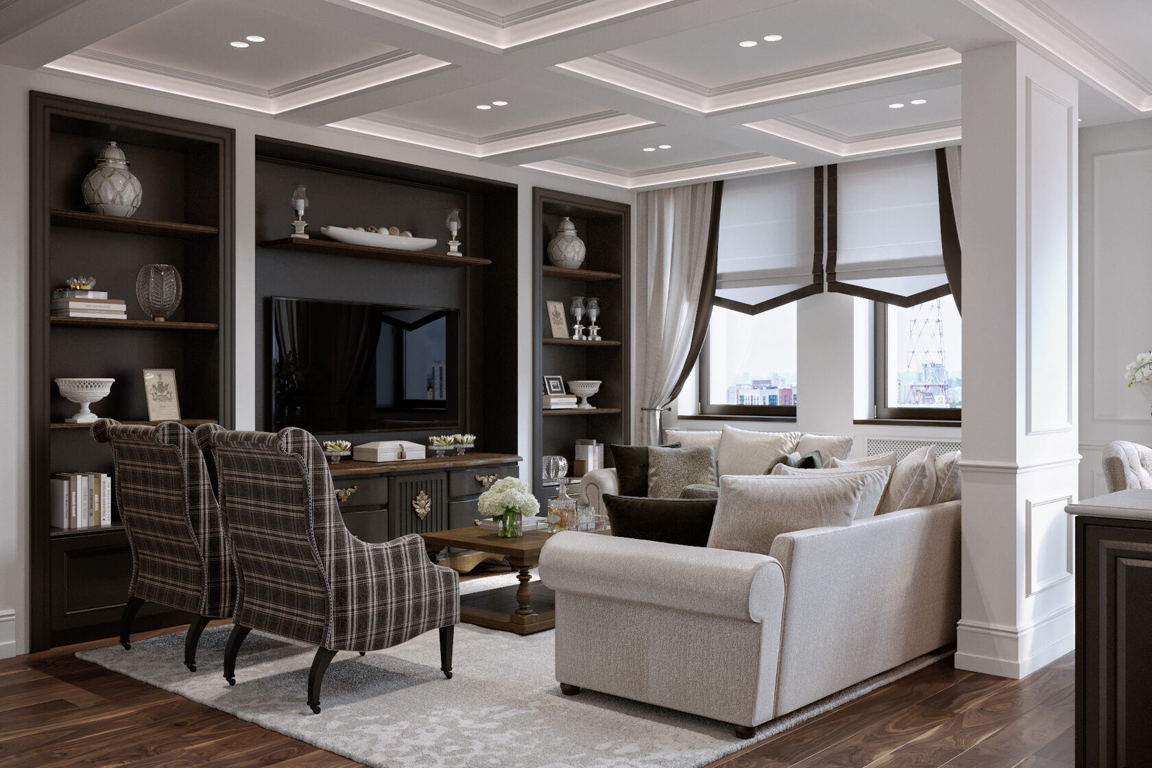 Дизайн интерьера гостиной в современном стиле