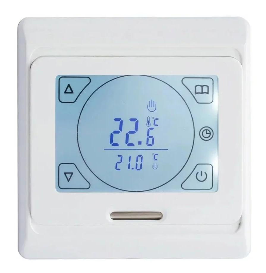 Терморегулятор для теплого пола встраиваемый RTC 91.716 белый