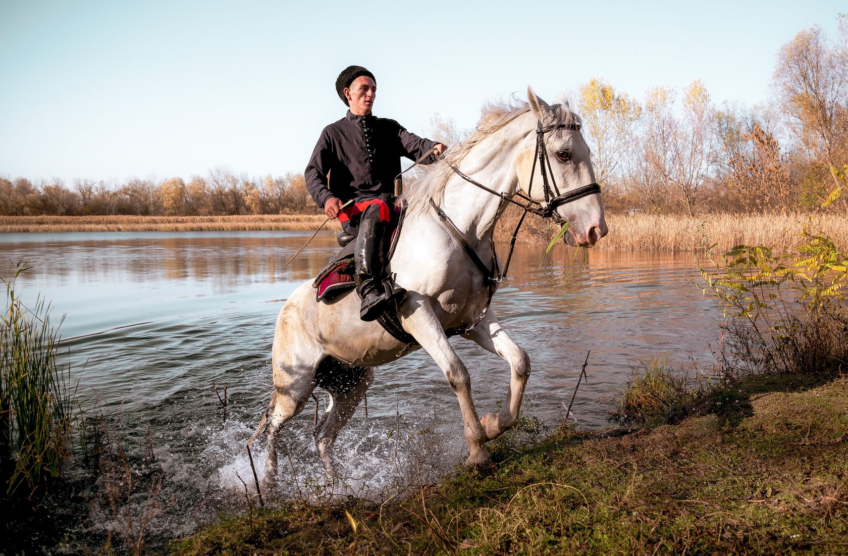 Казаки на реке