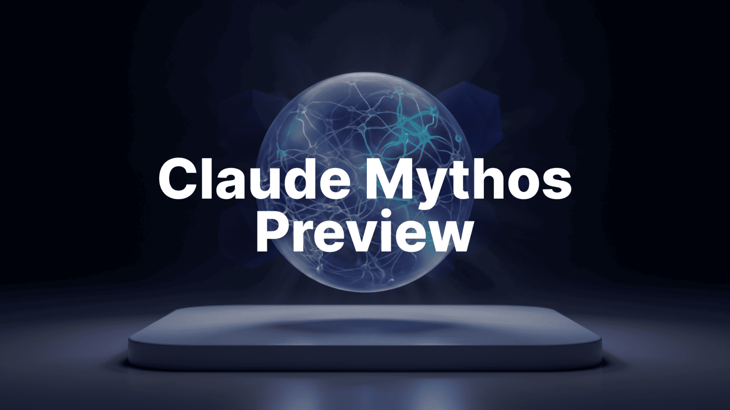Светящаяся нейронная сфера символизирует Claude Mythos Preview