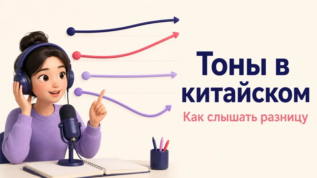 Тоны в китайском языке: четыре основных тона и нейтральный тон
