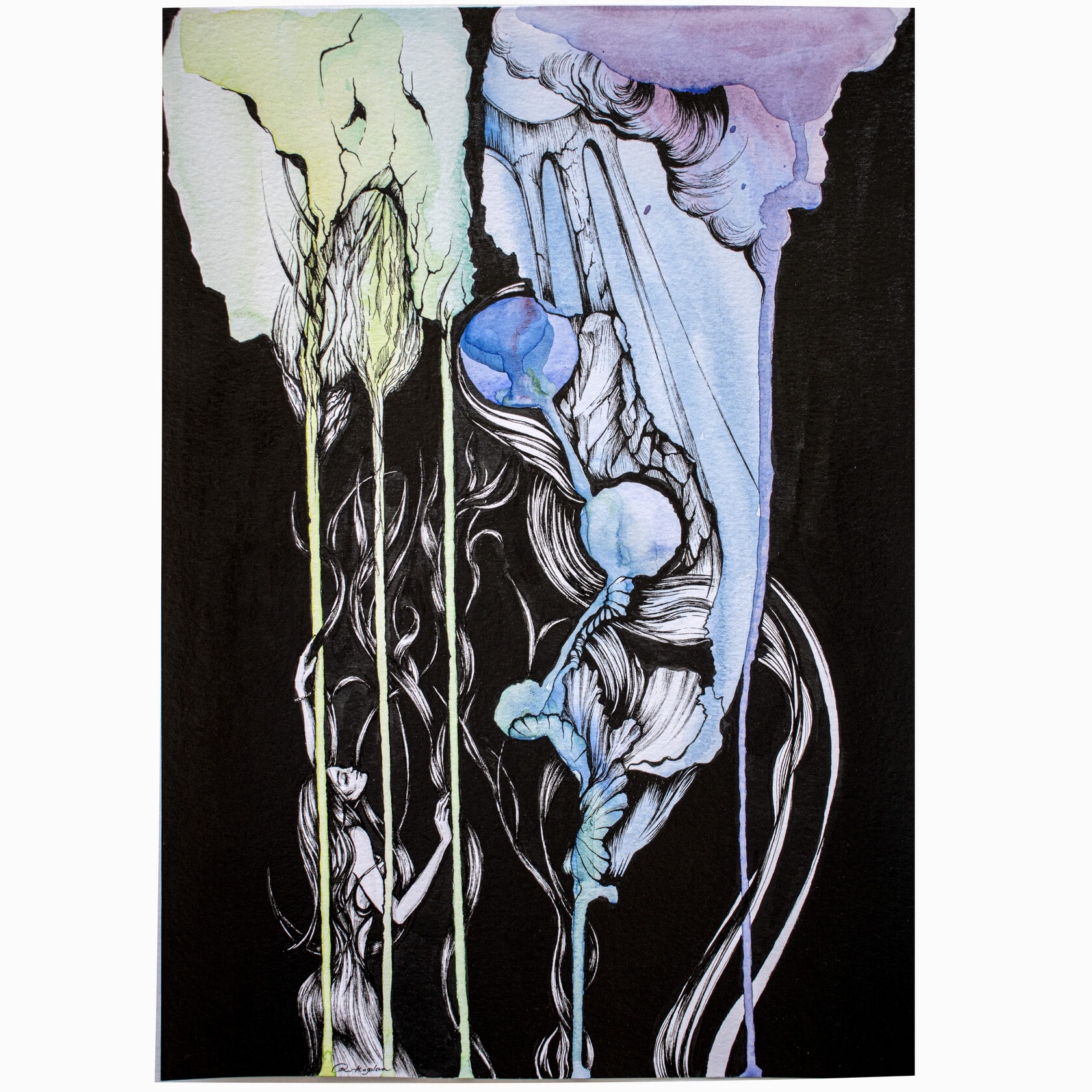 ink drawing, intuitive drawing, artist moscow, mingalevaart, графика Анна Мингалёва, картины mingalevaart, сюрреализм графика, символизм, чувственная графика