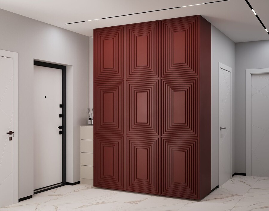 Дизайнерская фрезеровка «Крамон» на фасадах