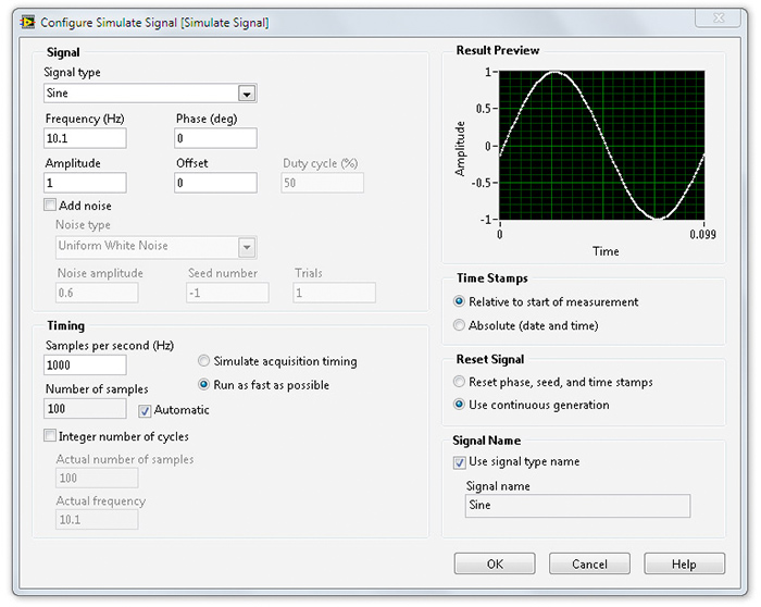 Обработка и анализ сигналов с помощью LabVIEW