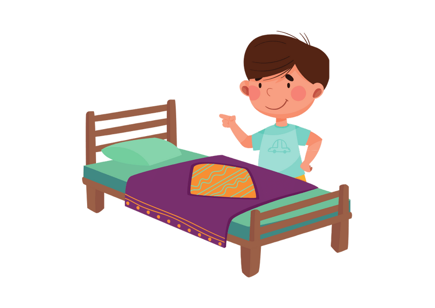 Make the bed — заправлять кровать