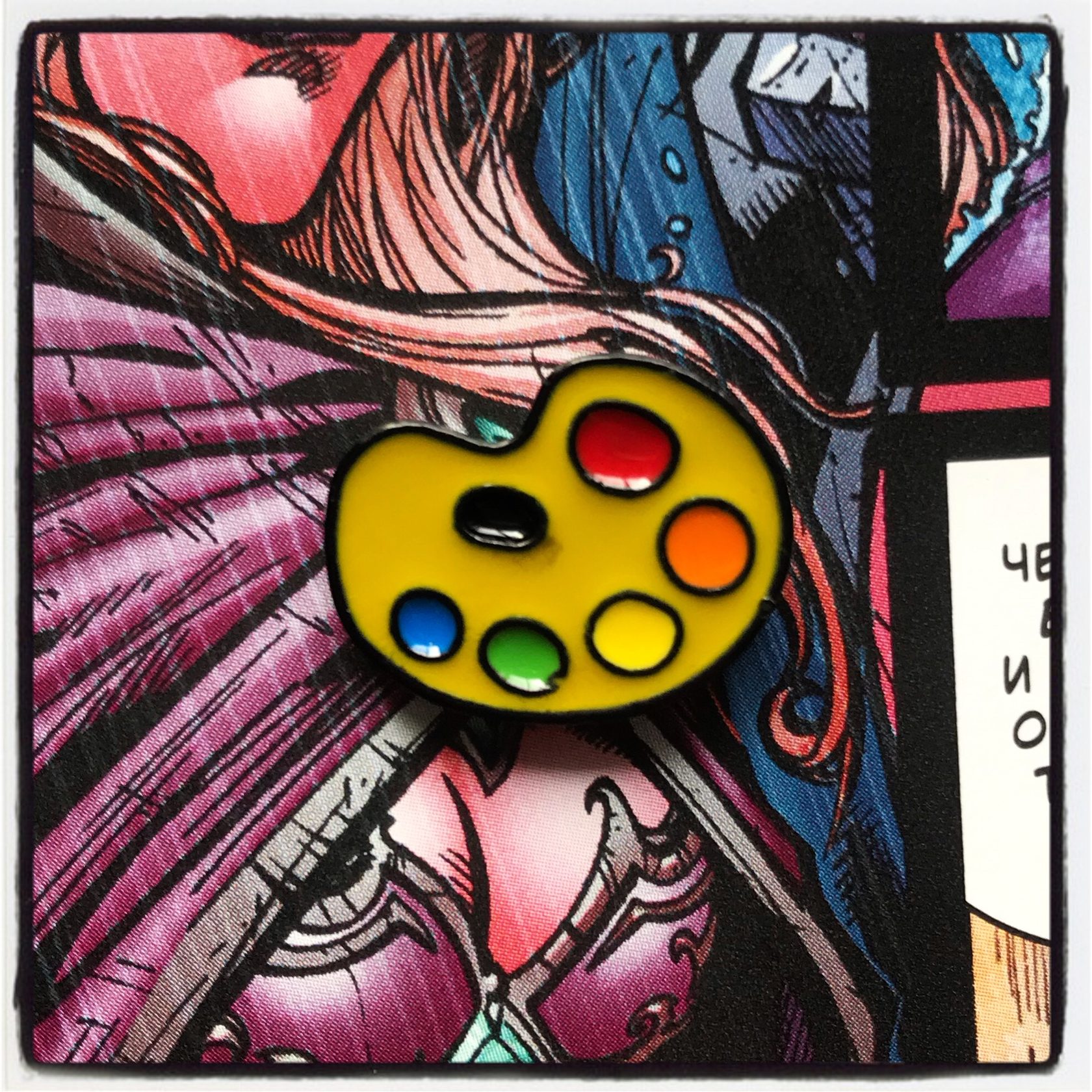 Металлический значок (пин) - Художник (Палитра) - LIL PIN