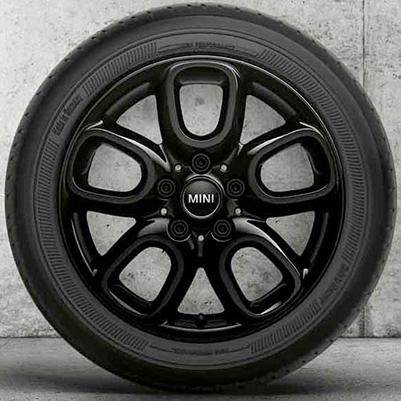 Новые диски Mini cooper R17 4х100 ET45 J7 черные матовые, 17", 1 шт, 4x100, 57,0