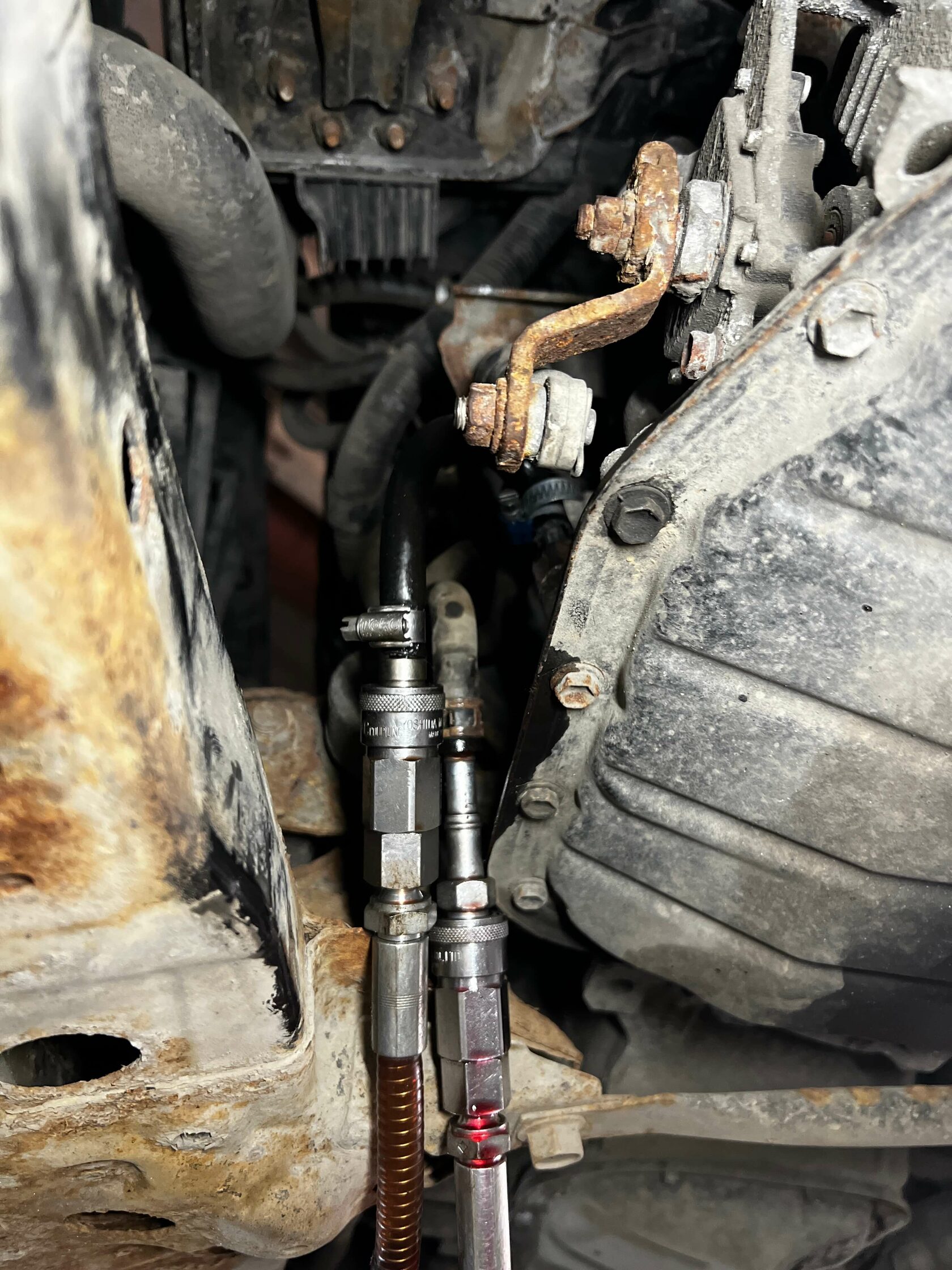 Подключение штуцеров к системе охлаждения АКПП