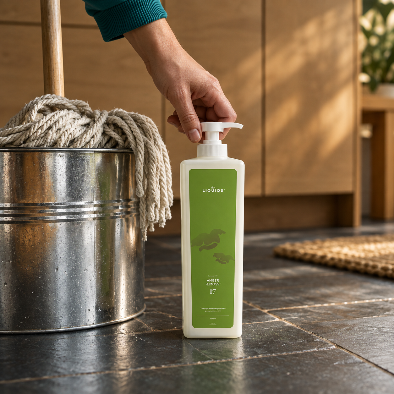Liquids floor cleaner