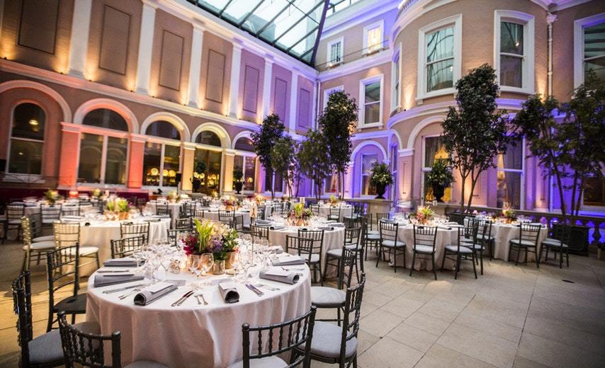 Event venue. Venues. Corporate event. Summer Courtyard. Wallace collection London.