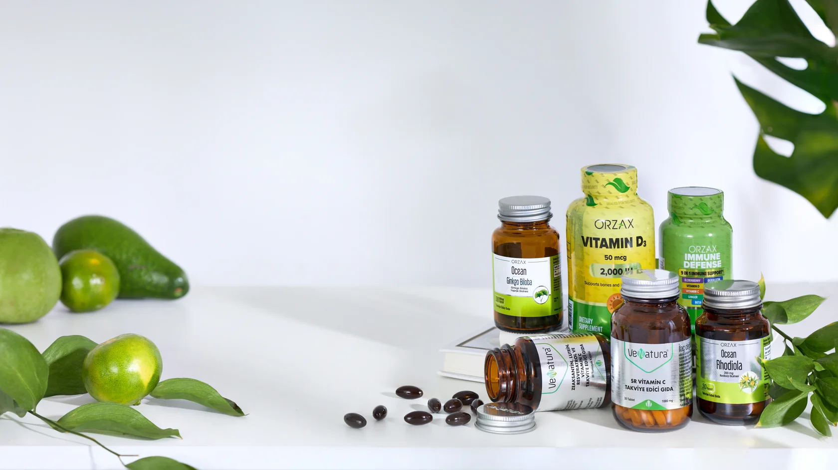 Витамины, расставленные для веб-дизайна