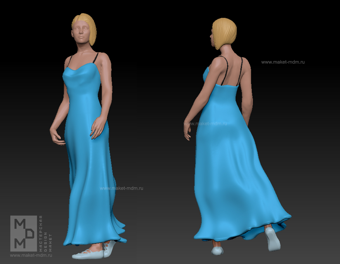 3Д модель фигуры для макета