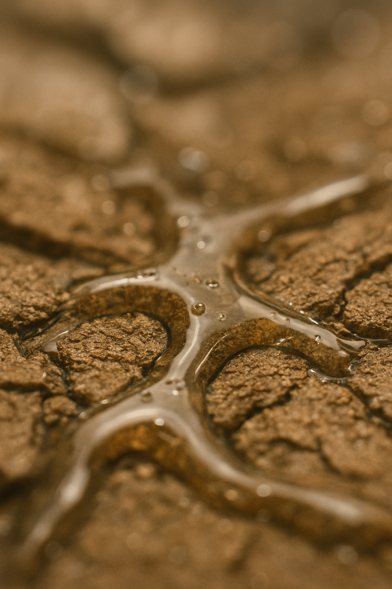 Якорение клея в неровностях