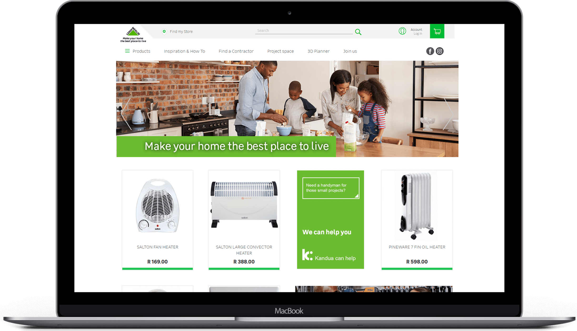 Octetis project. Building E-commerce solution development for Leroy Merlin