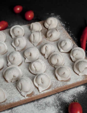 Пельмени с капустой, русская кухня