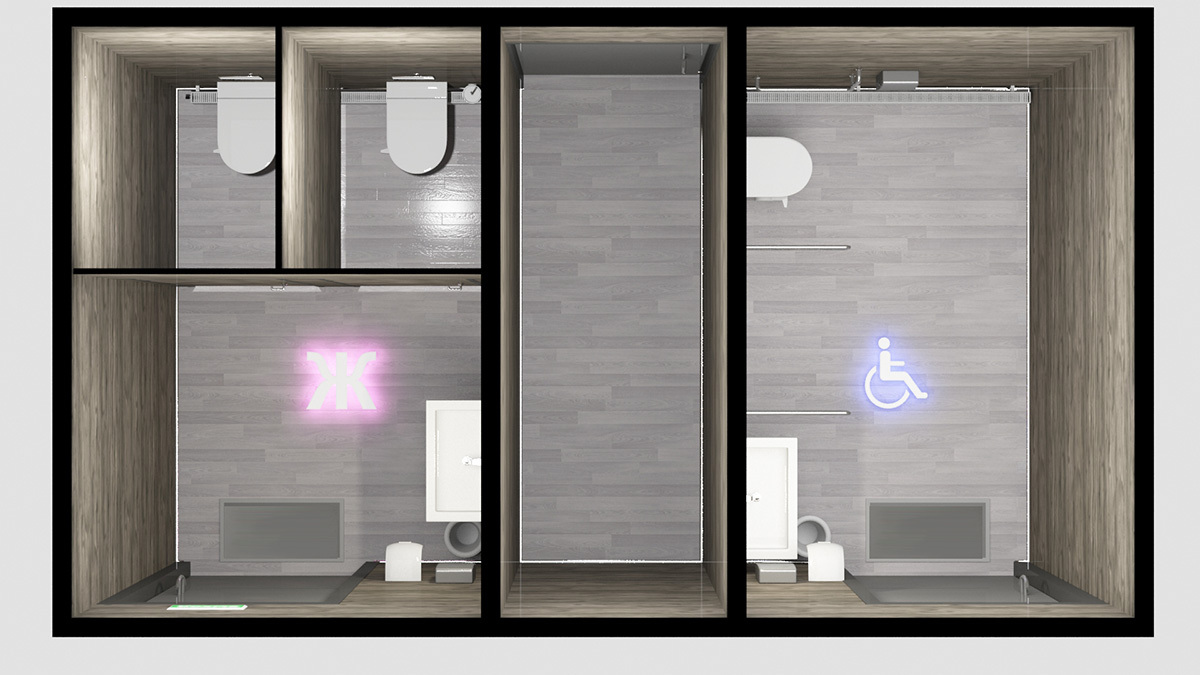 Туалетный модуль ТМ-02-МГН