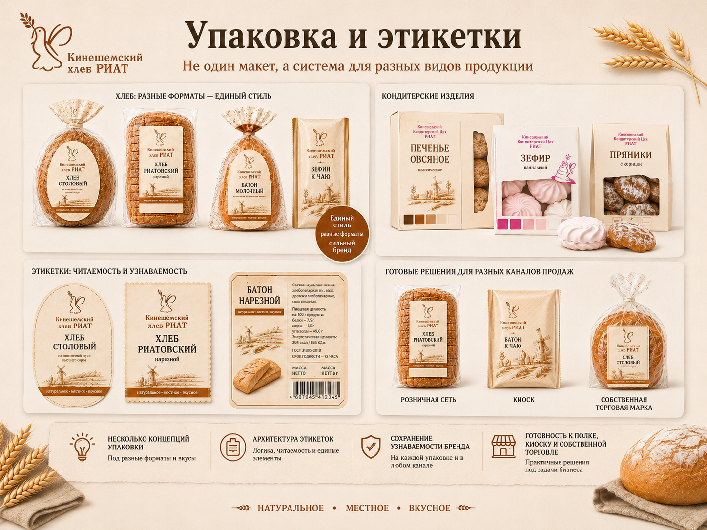 Кейс разработки системы бренда Кинешемский хлеб РИАТ