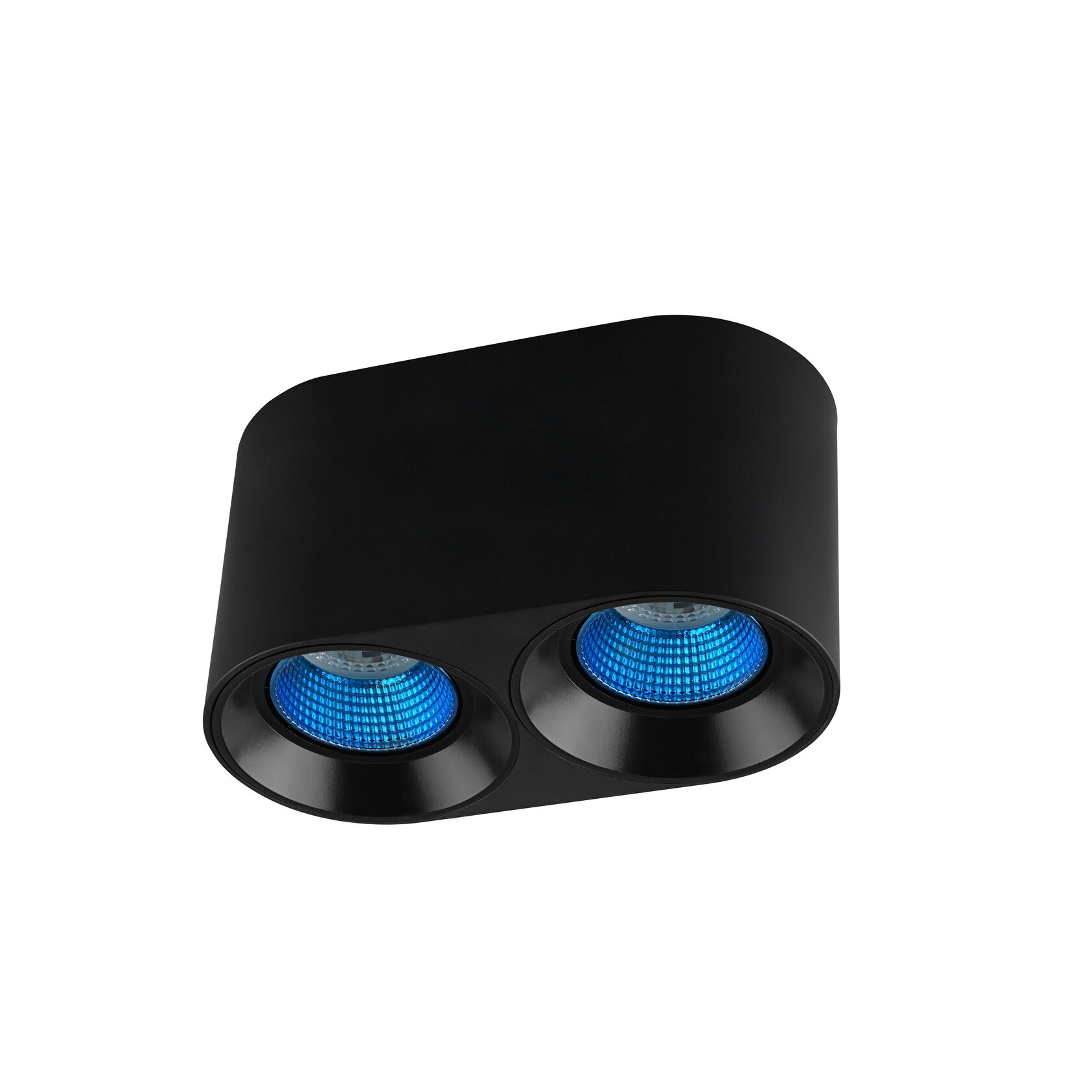Светильник накладной GU5.3 LED черный/голубой пластик Denkirs DK3096-BK+CY DK3096-BK+CY