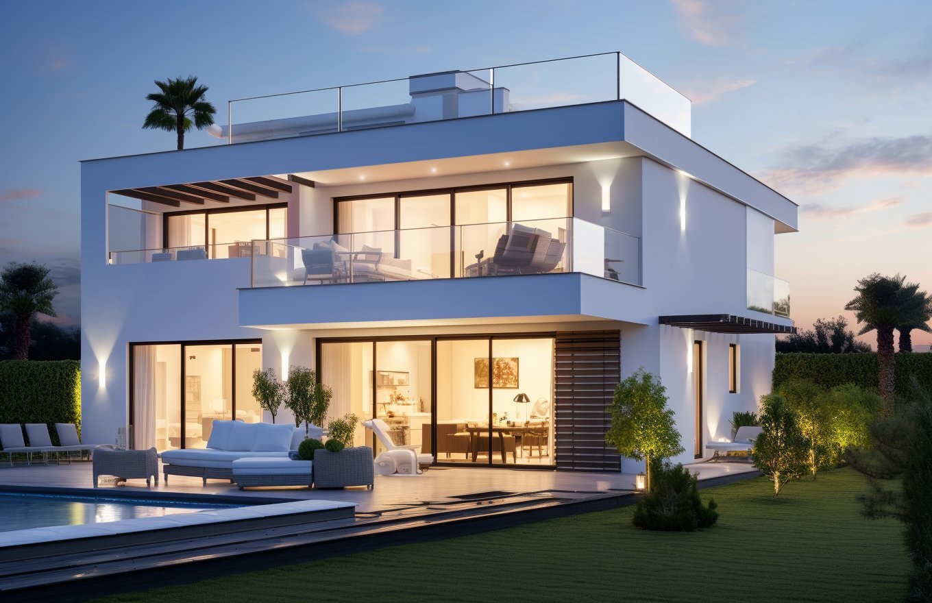 дом одноэтажный с 4 спальнями